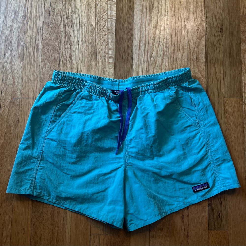 Patagonia Teal Baggie Shorts